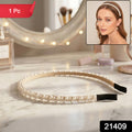 Double Layer Pearl Hairband Stylish Headband For Girls (1 Pc)