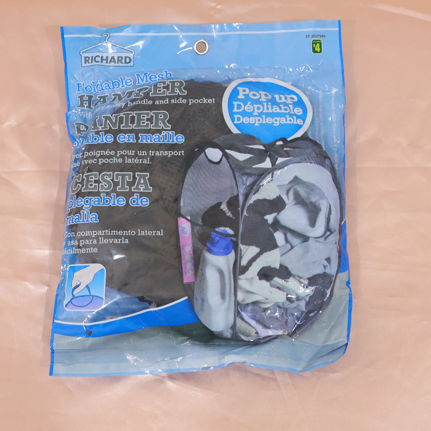 Foldable Mesh Laundry Bag Hamper (1 Pc 61x35x35 Cm)