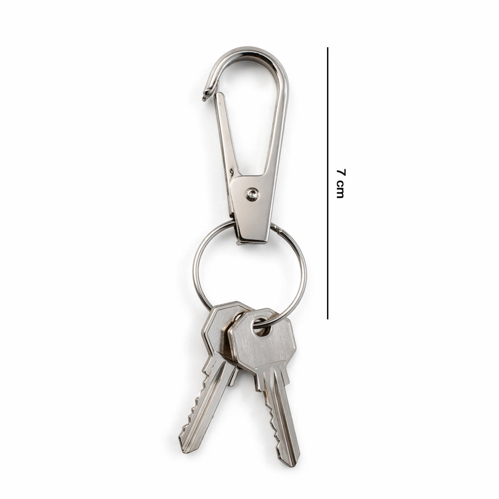 Heavy Duty Metal Keychain Clip With Key Ring Key Clasp (1 Pc)