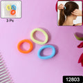 Seamless Soft Hair Elastics - (3 Pc  Set)