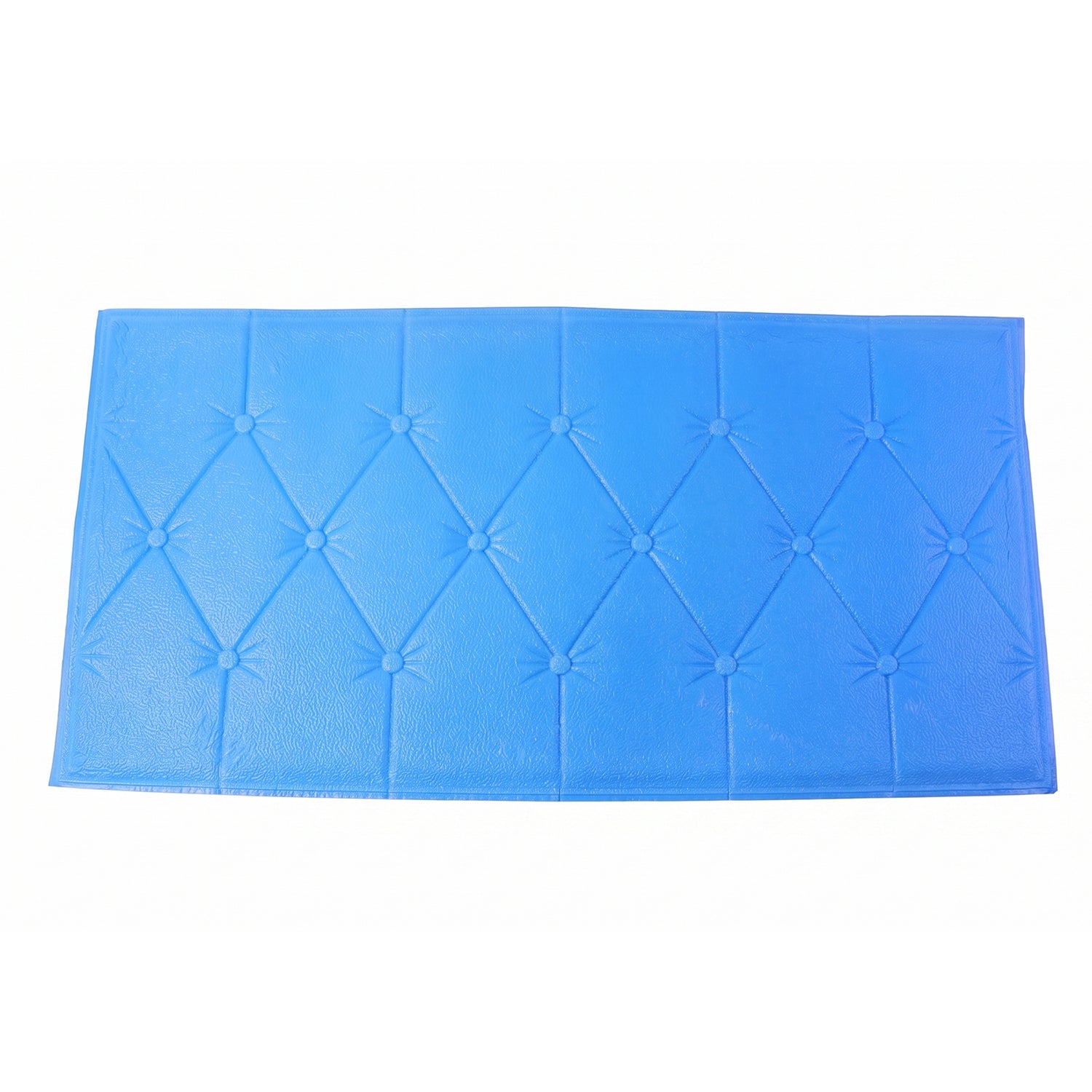 Self Adhesive 3d Foam Wall Panel Cushion Wallpaper (1 Pc Blue 69x35 Cm)