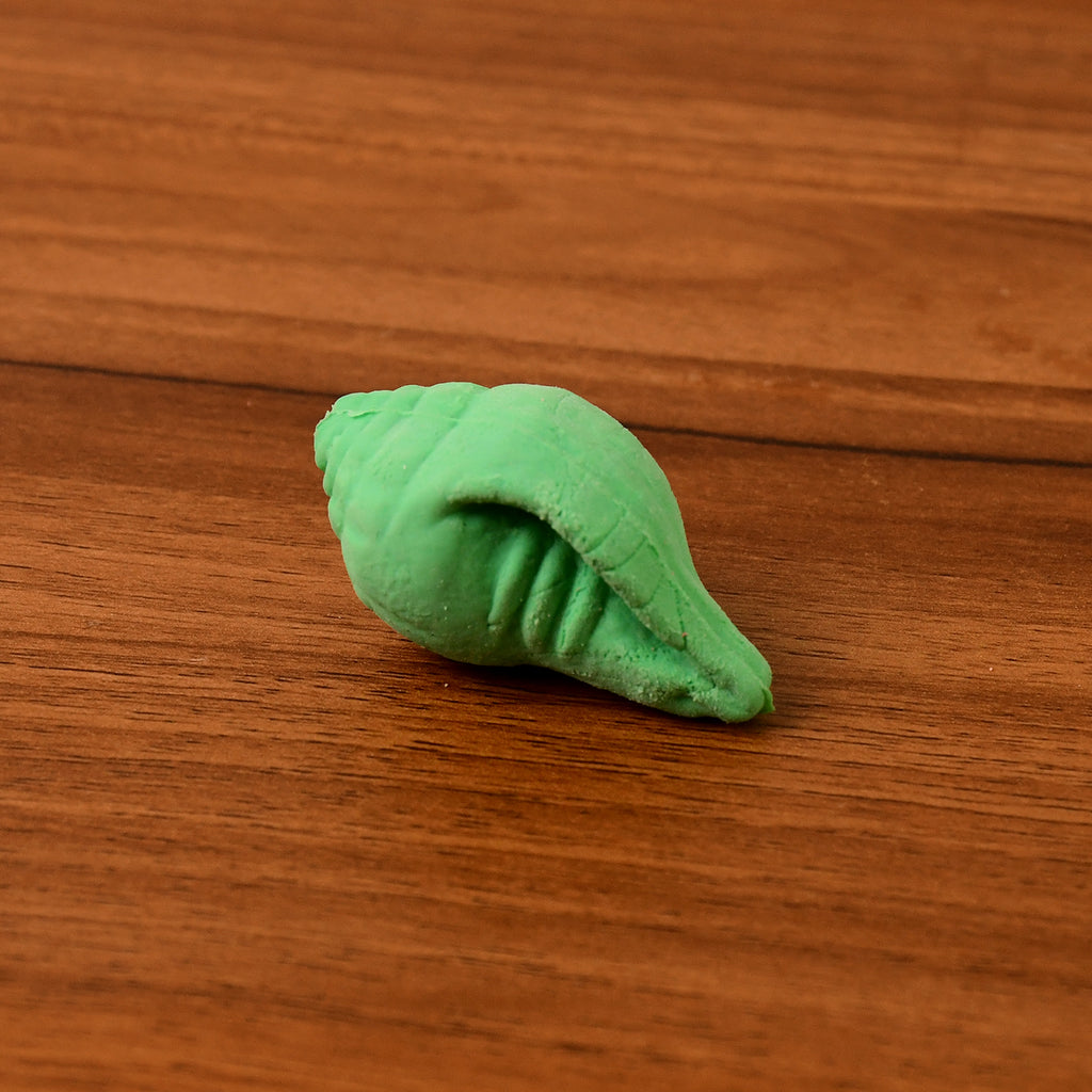 Shankh Shape Eraser Rubber (20 Pc  Mix Colour  Design)