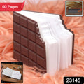 Chocolate Shaped Notebook  Diary 60 Pages (1 Pc)