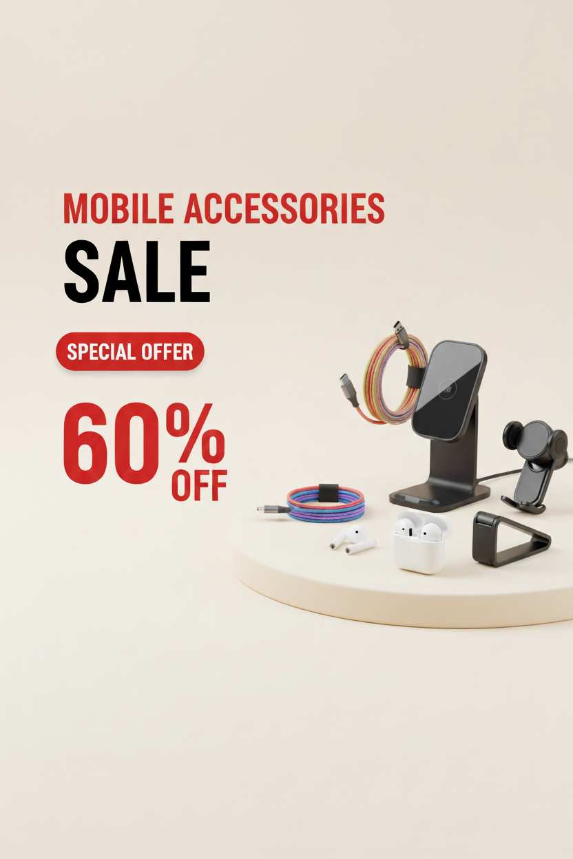 Mobile Accessories Sale Banner