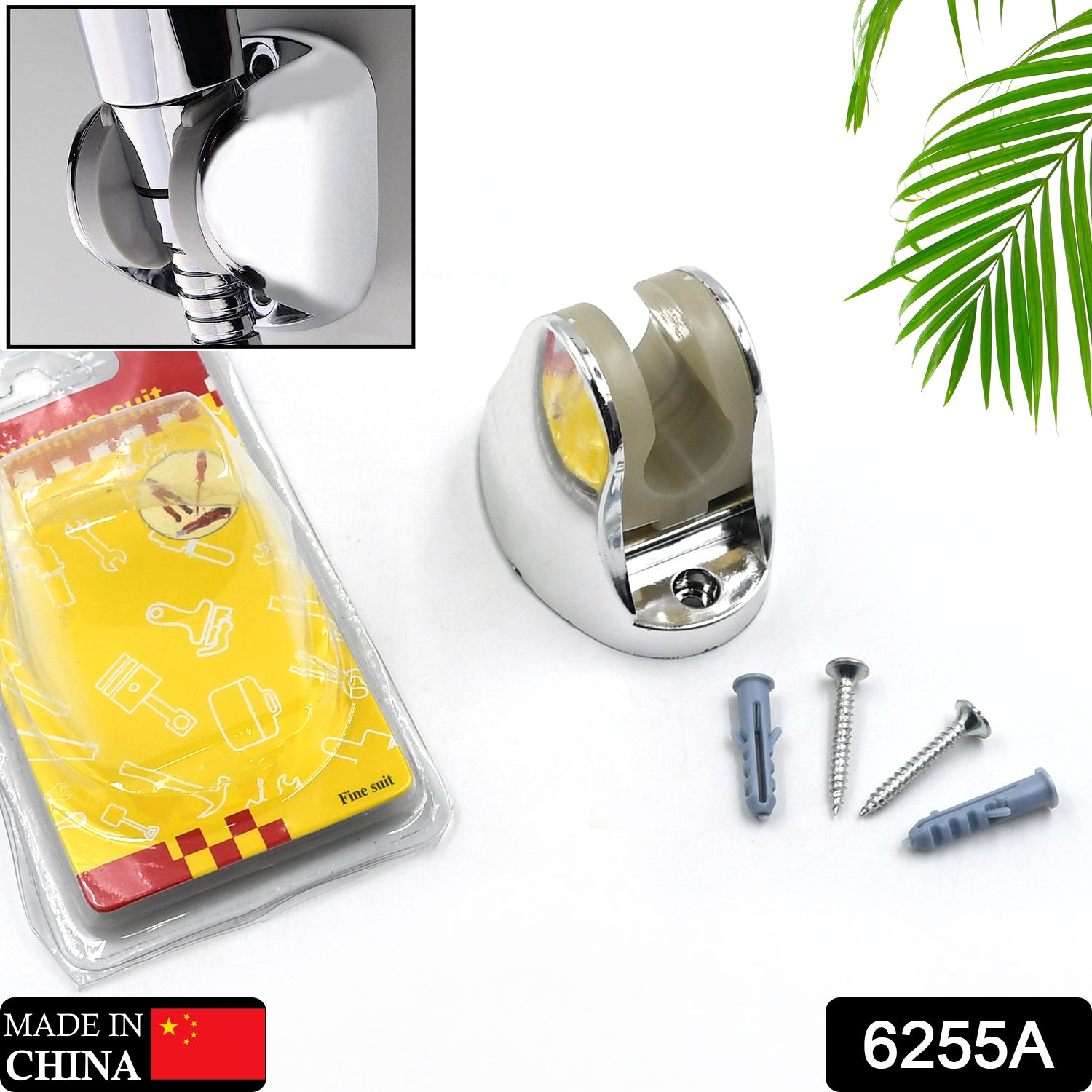 6255a  Adjustable Hand Shower Holder With Fixing Screws Adjustable Bracket For Bathroom